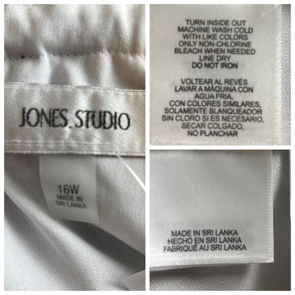 Jones Studio New Maxi Dress Halter Neck Pleated Chiffon Blue Multi Women’s 16W - Picture 11 of 12